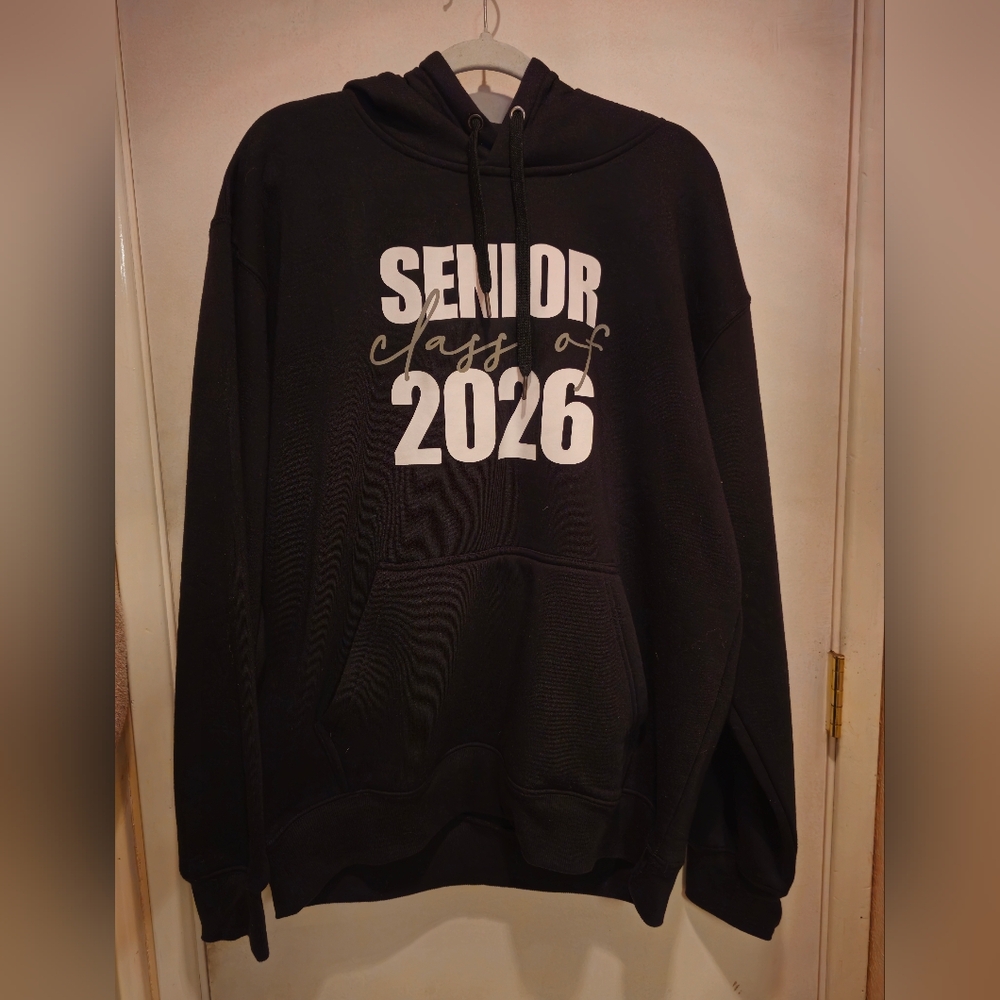 Senior Class of 2026 Black Pullover Hoodie